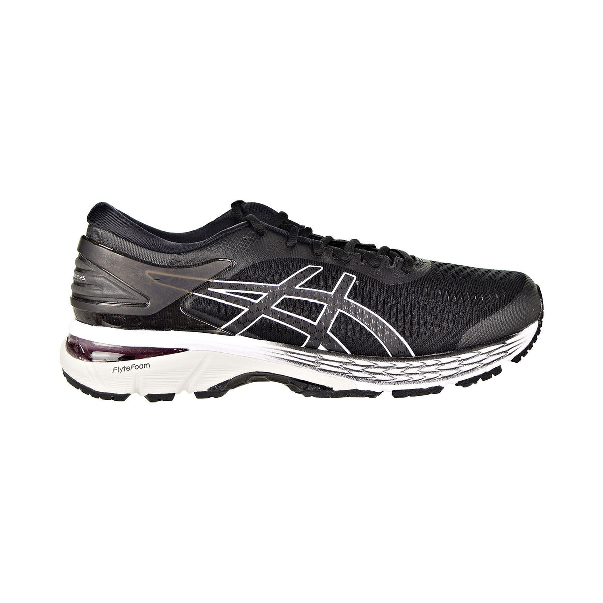 Asics women's gel-kayano 25 shoe - black/glacier outlet grey