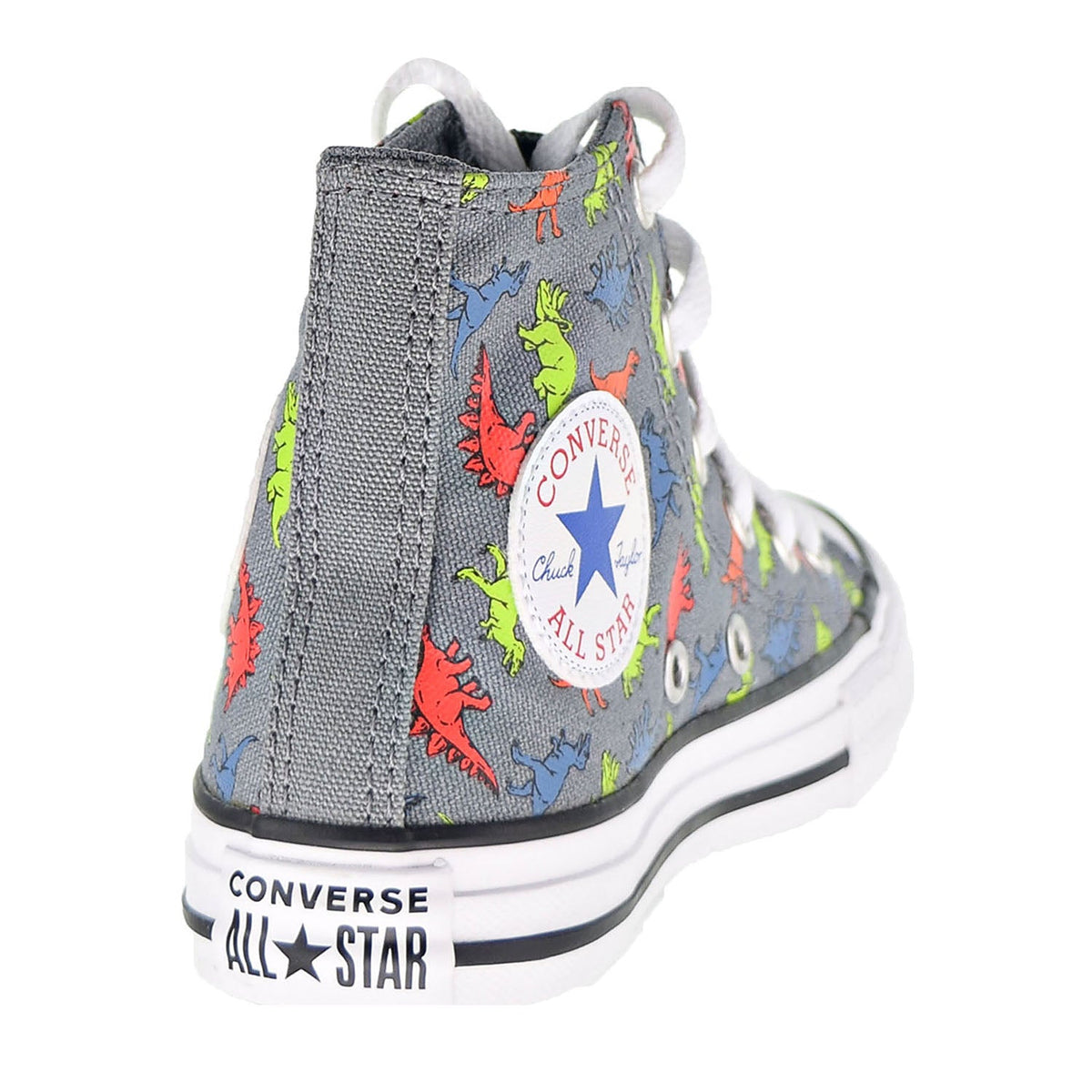 Converse Star Shoes Sports NY Chuck Dinoverse Hi – All Cool Grey-Blac Plaza Taylor Kids\'