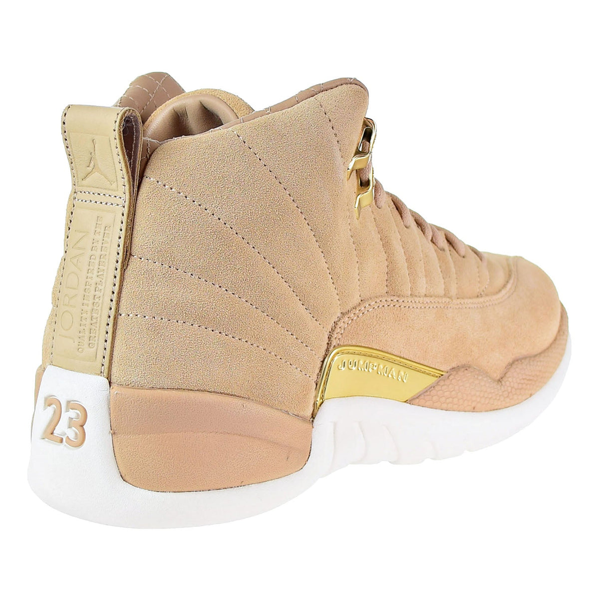 Nike Air Jordan 12 Retro Vachetta Tan Metallic Gold-Sail Women’s Shoes Size  9