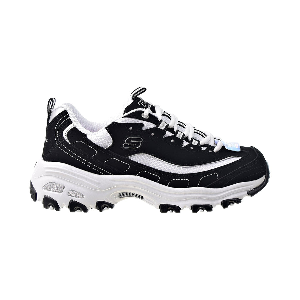 Skechers D'Lites Biggest Fan Extra Wide Width Women's Shoes Black-White