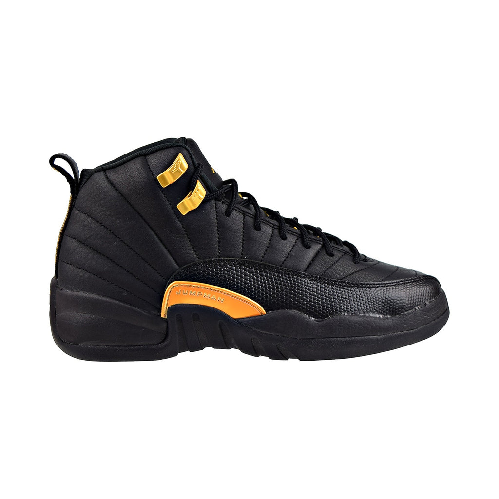 Air Jordan 12 Retro (GS) Big Kids' Shoes Black Taxi