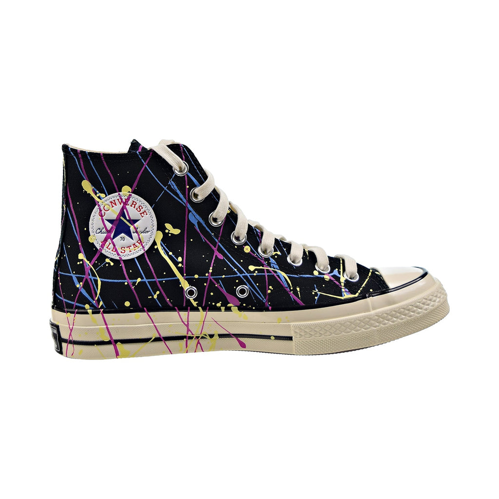 Converse Chuck 70 Hi Paint Splatter Men's Shoes Black-Hyper Magenta