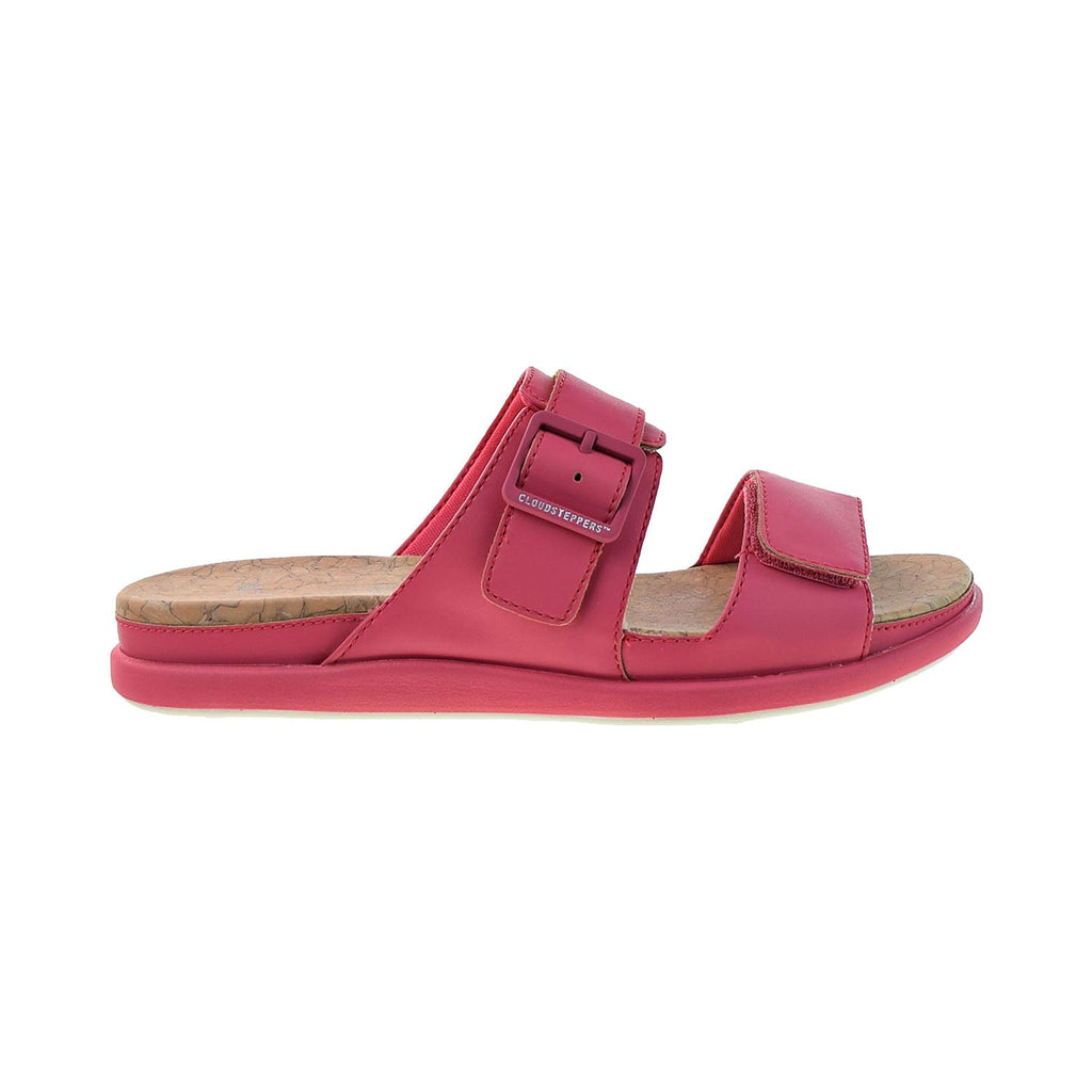 Clarks Step June Sun Women's Flat Sandals Berry