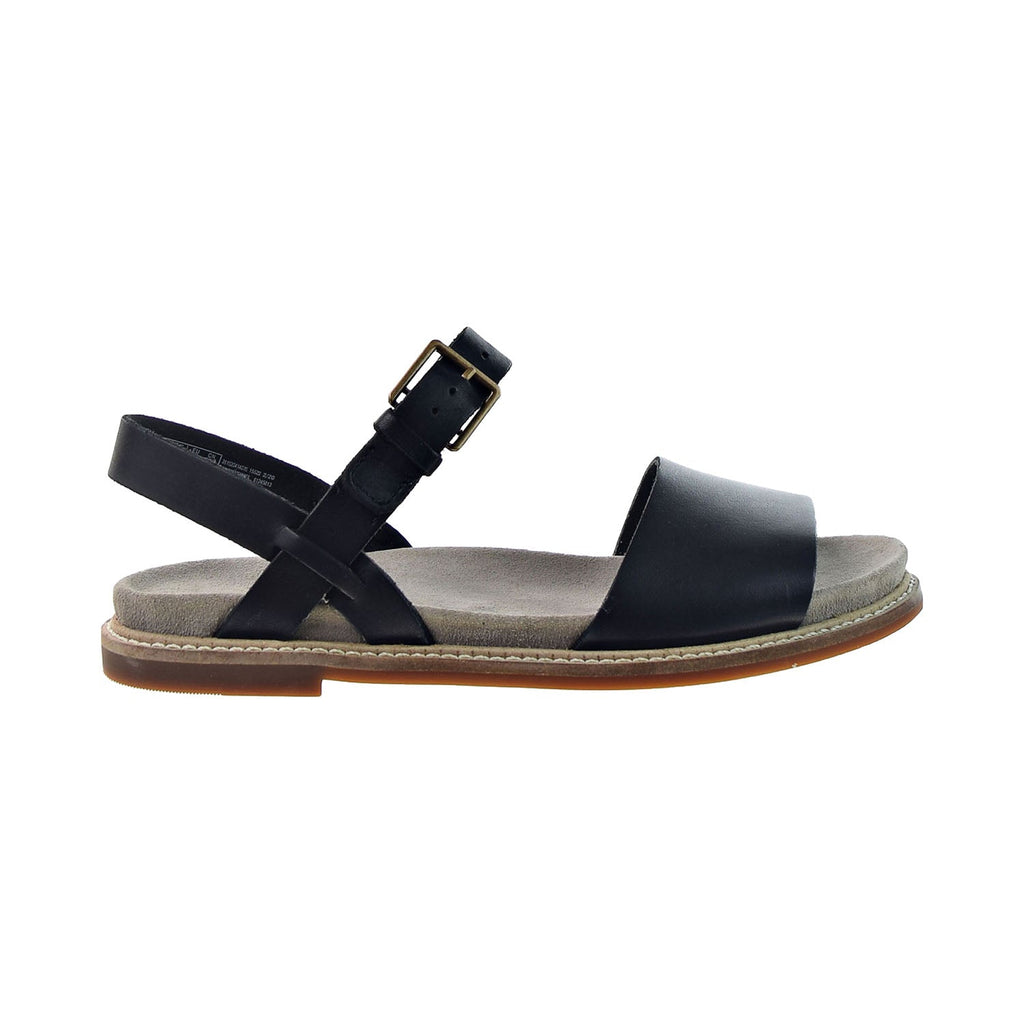 Clarks Corsio Strap Women's Flat Sandals Black Leather