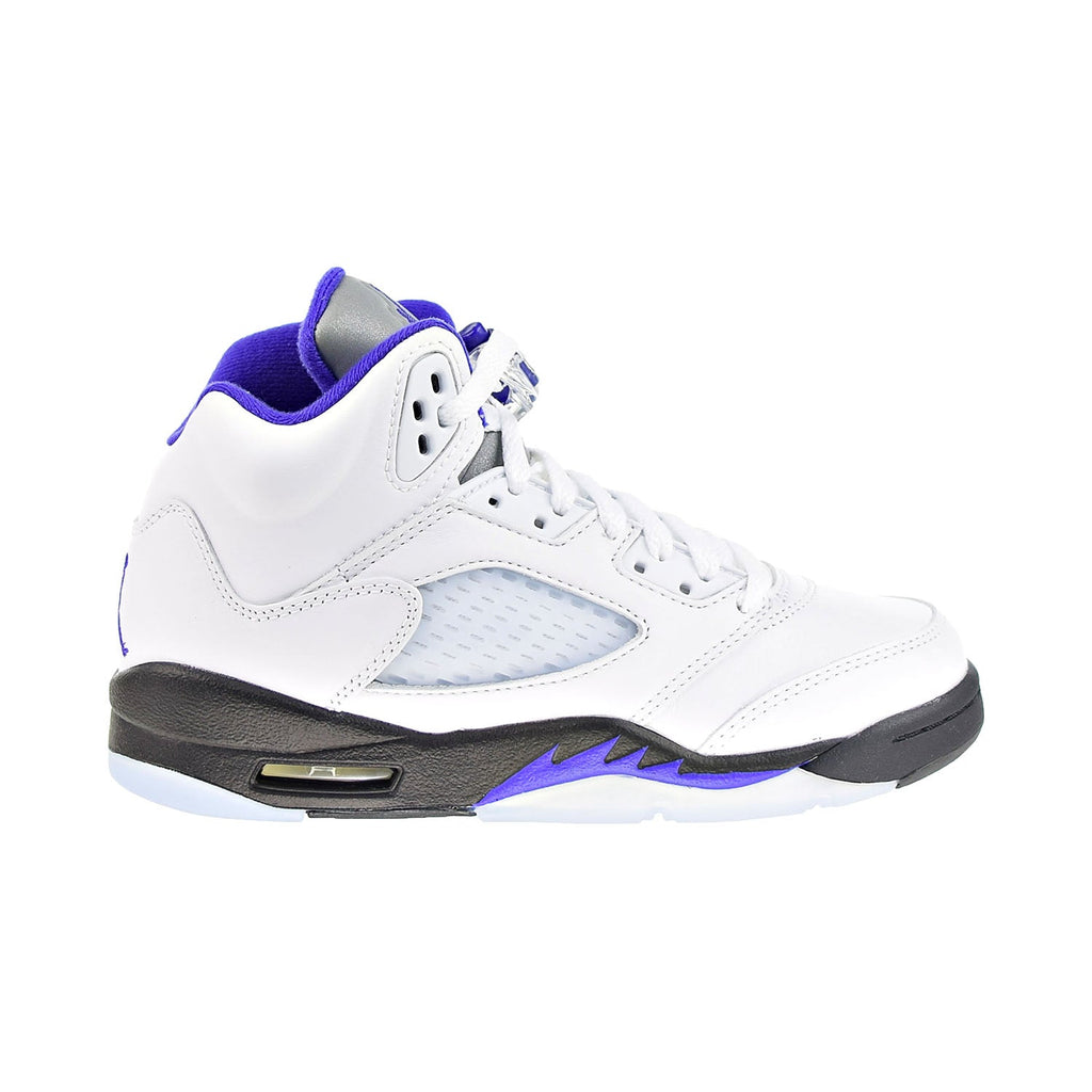 Jordan 5 Retro (GS) Big Kids' Shoe White-Dark Concord-Black