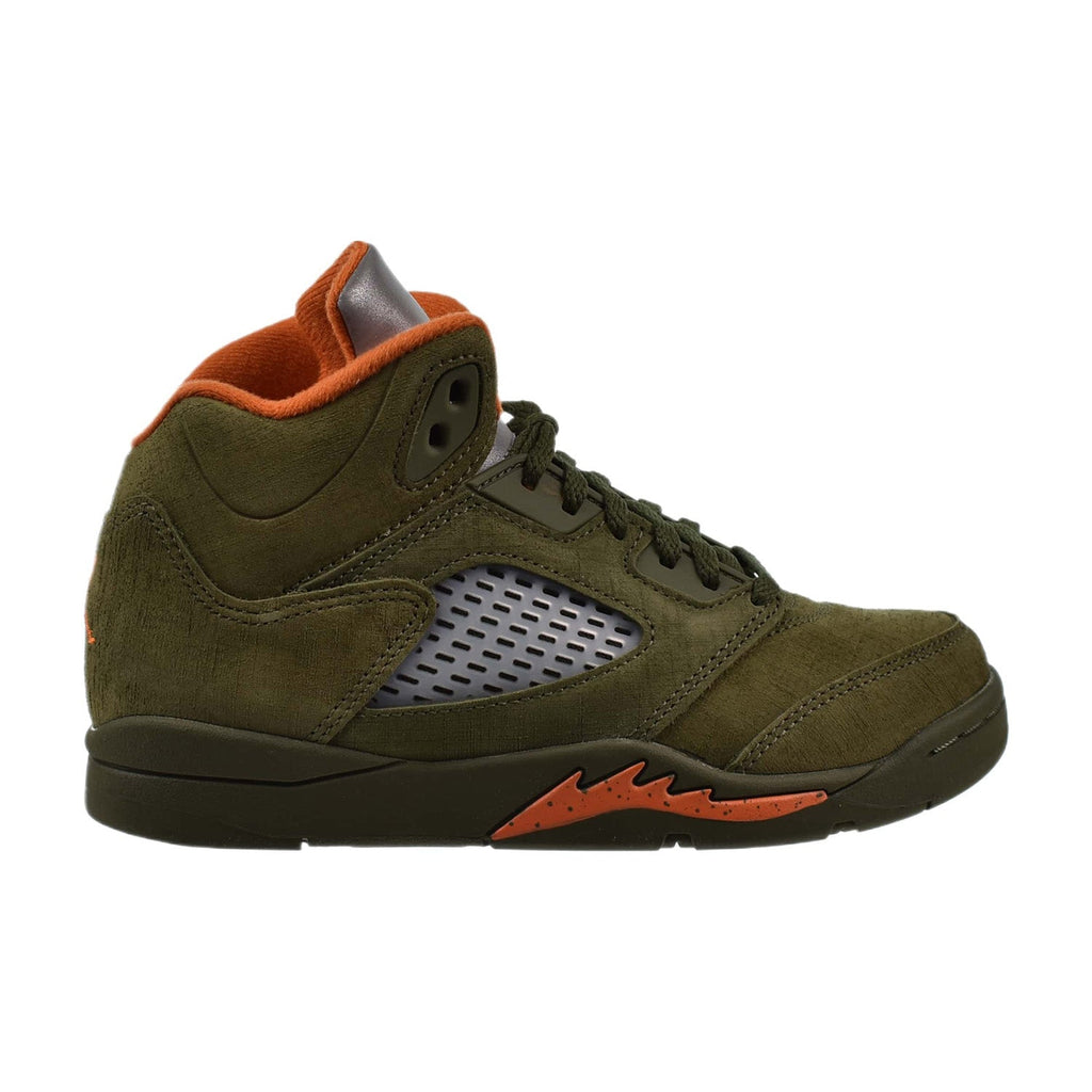 Air Jordan 5 Retro PS Little Kids Shoes Olive Army Solar Orange Sports Plaza NY