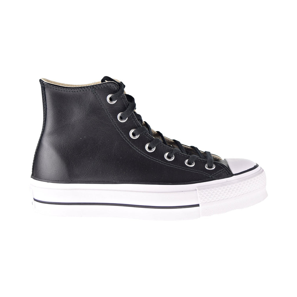 Converse Chuck Taylor All Star Platform Leather High Top Women's Shoes Black