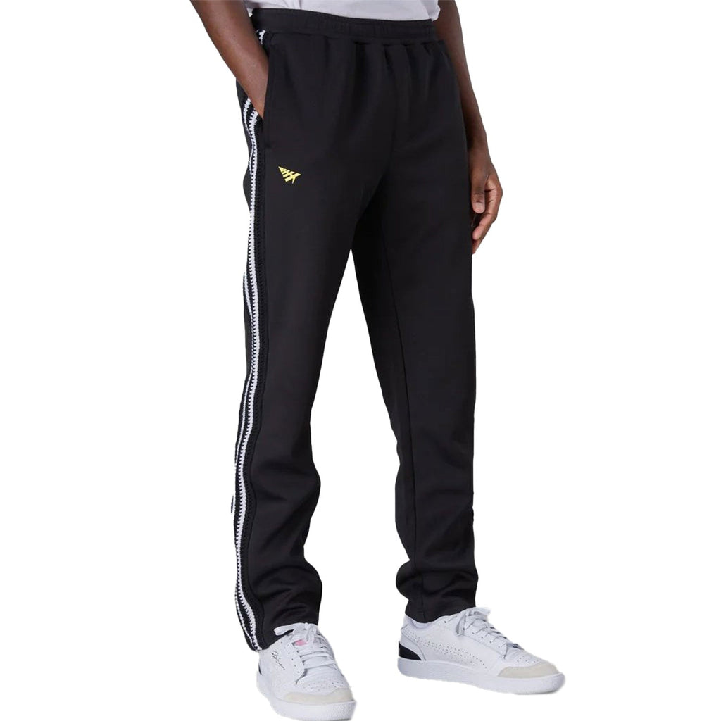 Paper Planes Kingston Crochet Stripe Men's Track Pant Black