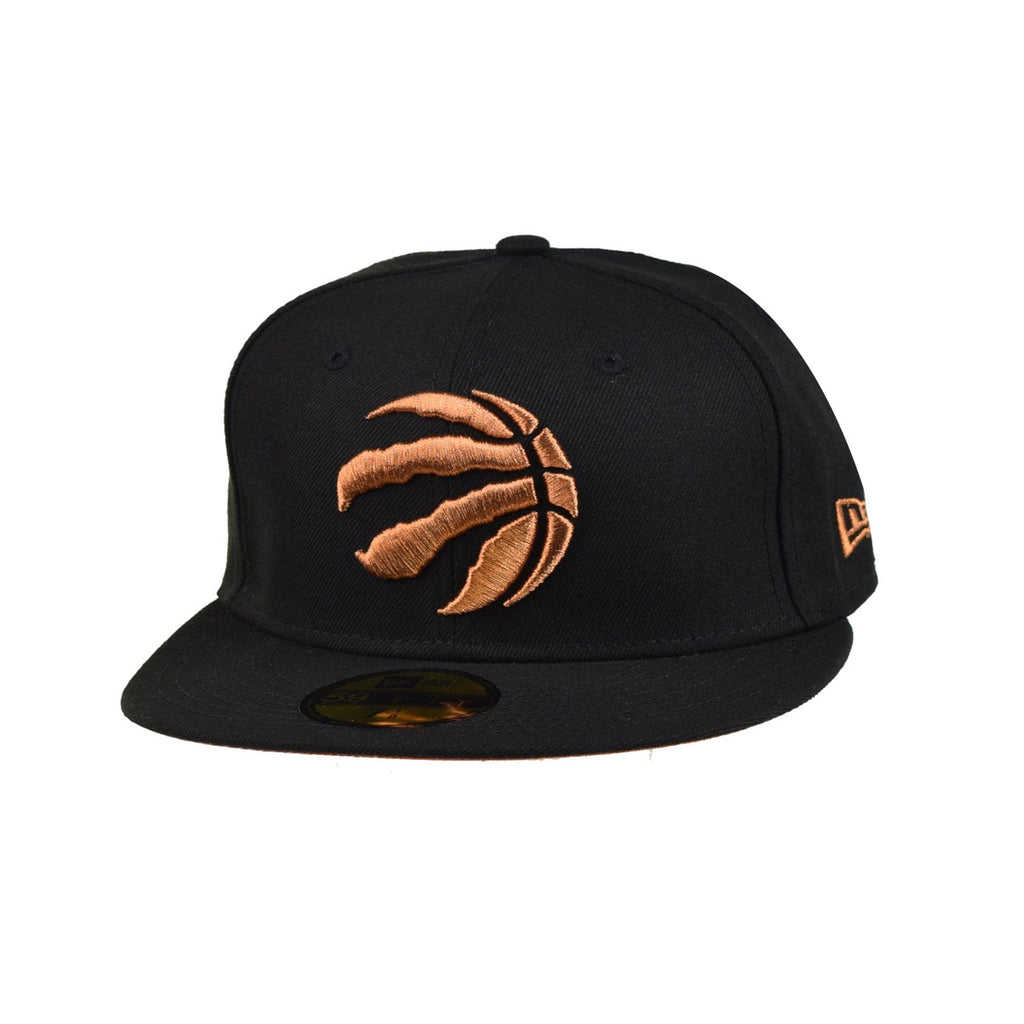 New Era Toronto Raptors Metallic Pop 59Fifty Men's Fitted Hat Black-Bronze