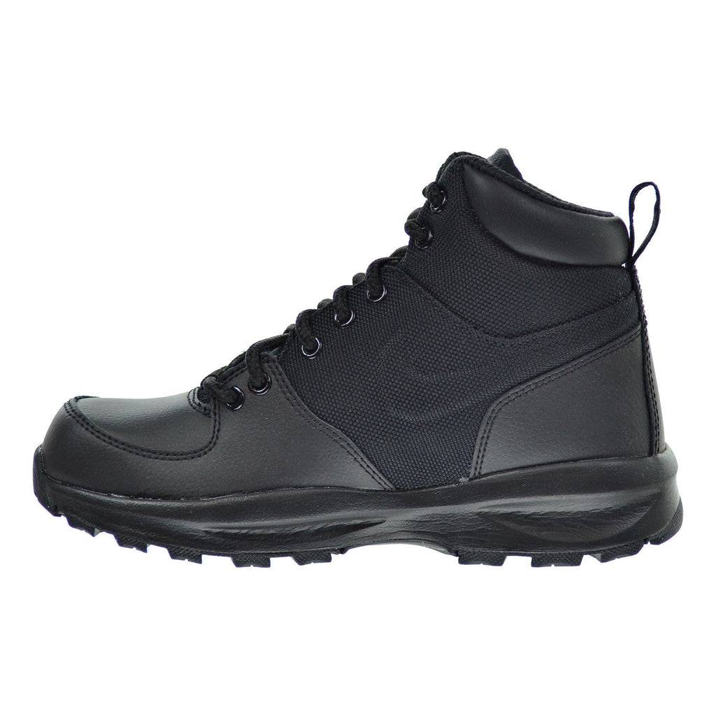 Nike Air Manoa Leather Textile GS Big Kids ACG Boots Black Black Bla Sports Plaza NY