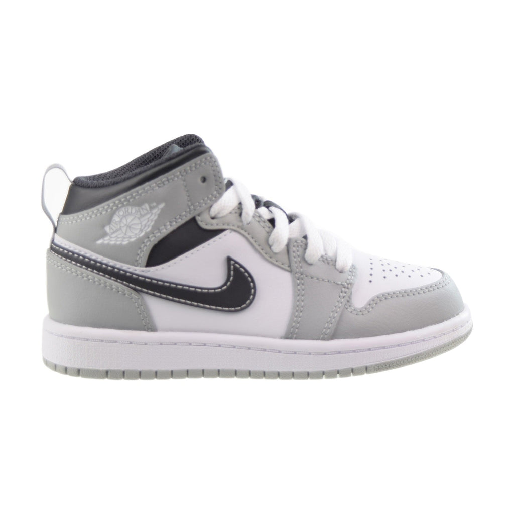 Air Jordan 1 Mid (PS) Little Kids' Shoes Light Smoke Grey