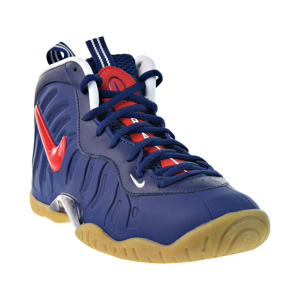 Red hot and blue nike foamposite Size 6.5 youth