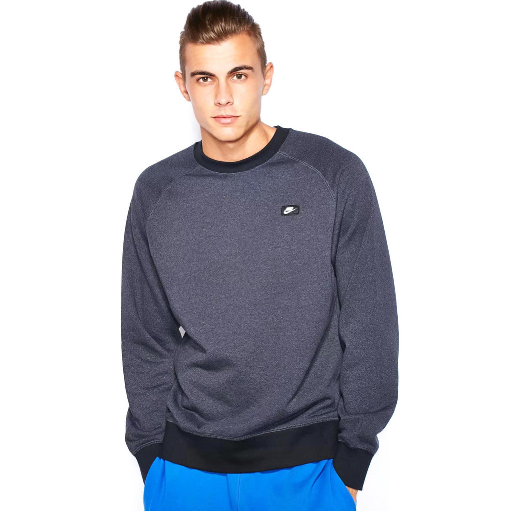 Nike AW77 The Varsity Crew Shoebox Men's Sweatshirts Dark Grey-Black