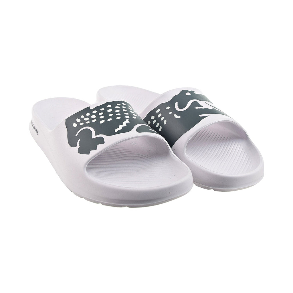 Lacoste Croco 2.0 0721 2 CMA Men's Slides White/Dark Green 7-41cma0010-1r5 (8 M US)