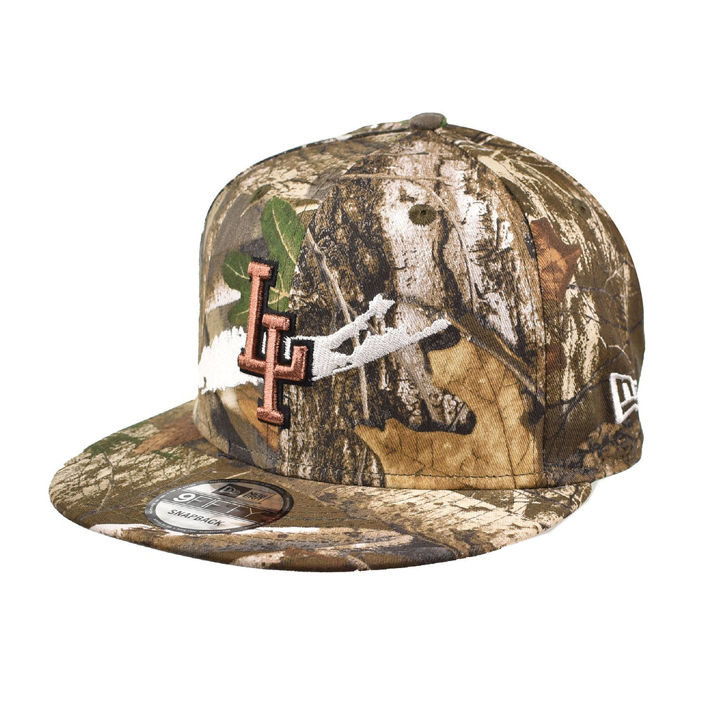 New Era Long Island 9Fifty Men's Snapback Hat Real Tree Camo