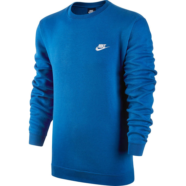 Nike Club Fleece Crew Men's Shirt Hyper Blue/White