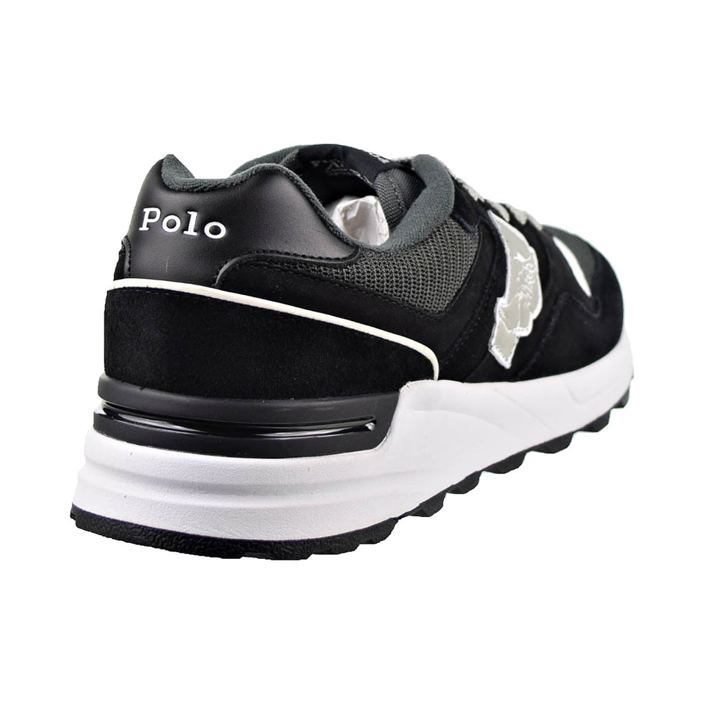 Polo Ralph Lauren Trackster 100 Men's Shoes Black-White – Sports Plaza NY