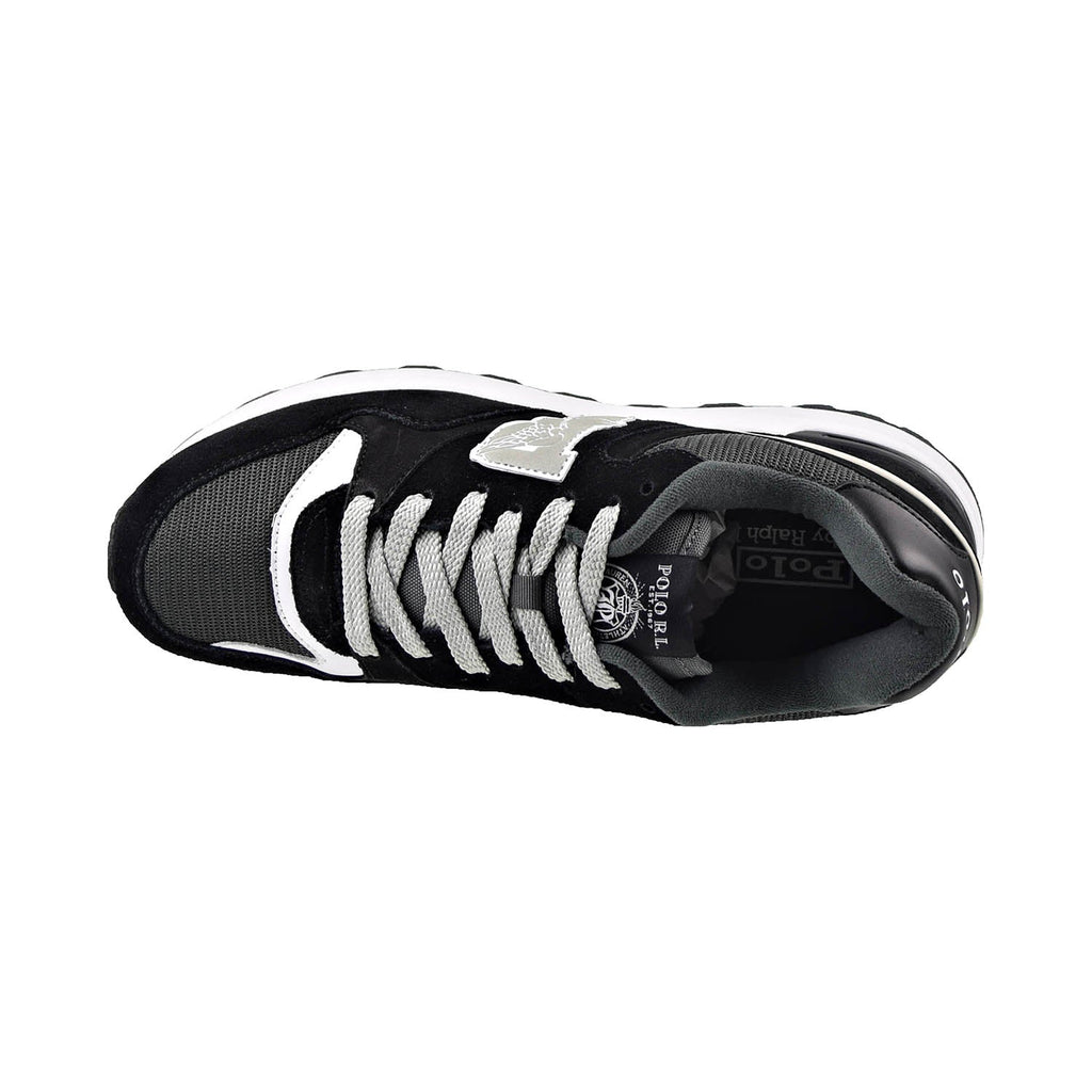 Polo Ralph Lauren Trackster 100 Men's Shoes Black-White – Sports Plaza NY