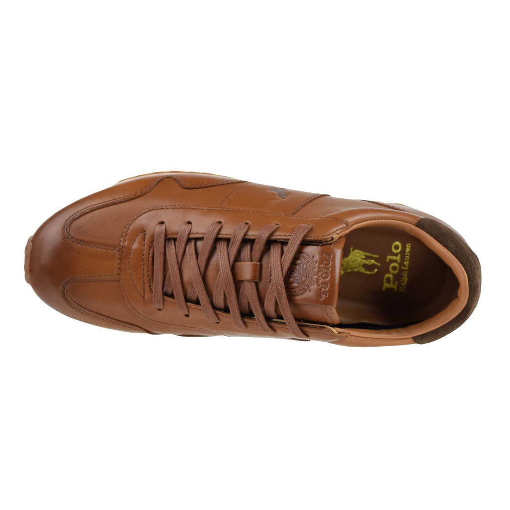 Brown leather polo shoes best sale