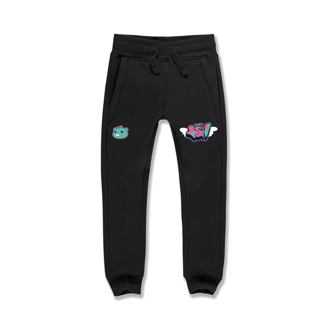 Jordan Craig Big Kids' Plush Jogger Sweatpants Black