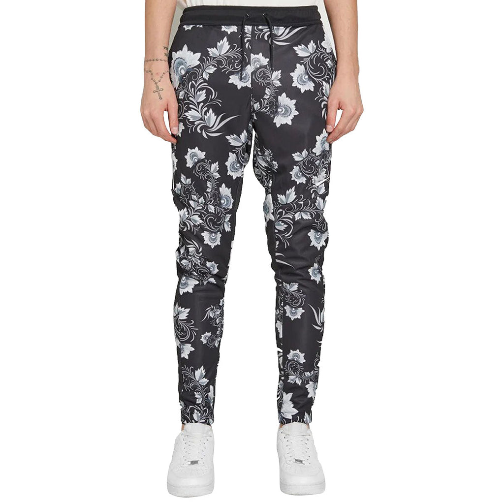 Nike Men's Sportswear N98 Floral Printed Jogger White-Black