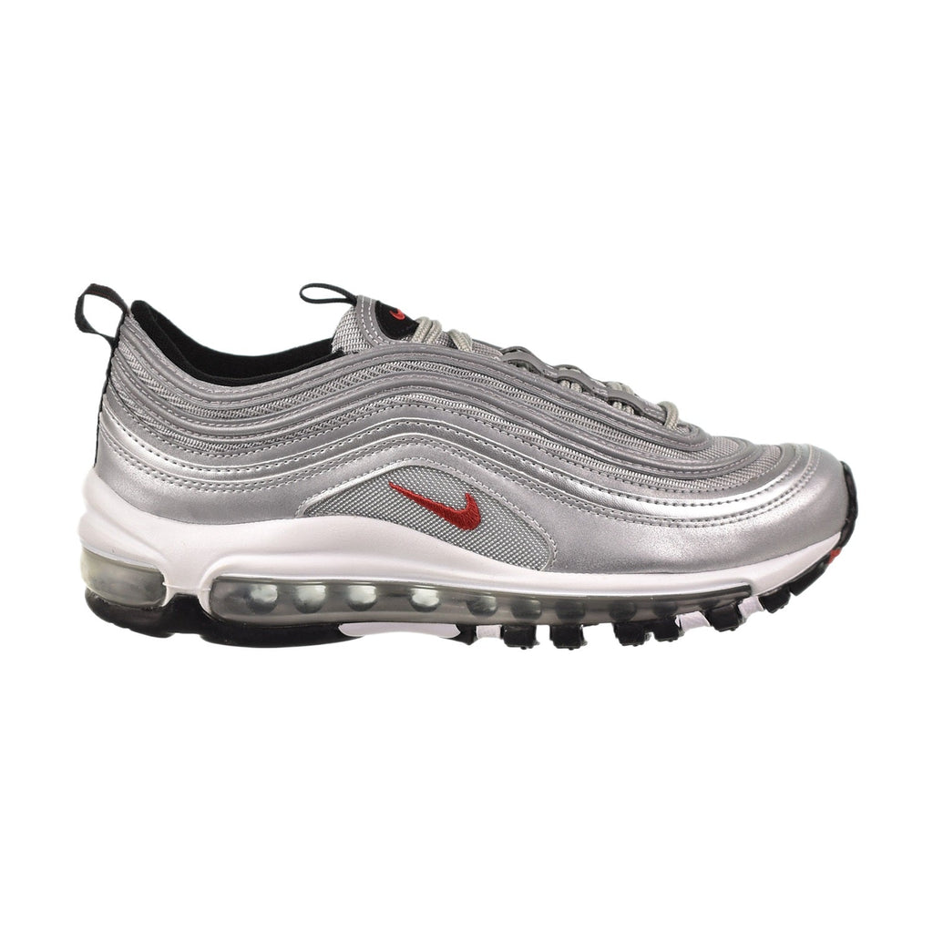 Nike Air Max 97 (GS) Big Kids' Shoes Metallic Silver-Varsity Red