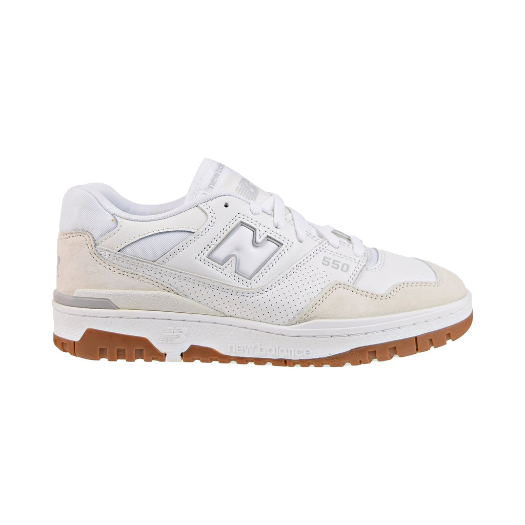 New Balance 550 Men's Shoes White-Grey-Gum