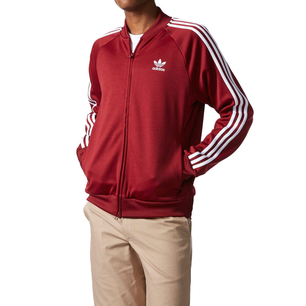 Adidas Originals Superstar Relax Men s Track Top Collegiate Burgundy W Sports Plaza NY