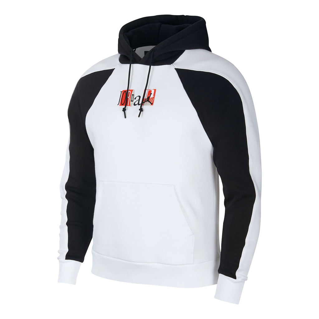 Jordan Legacy Flight Nostalgia AJ9 Men's Pullover Hoodie White-Black