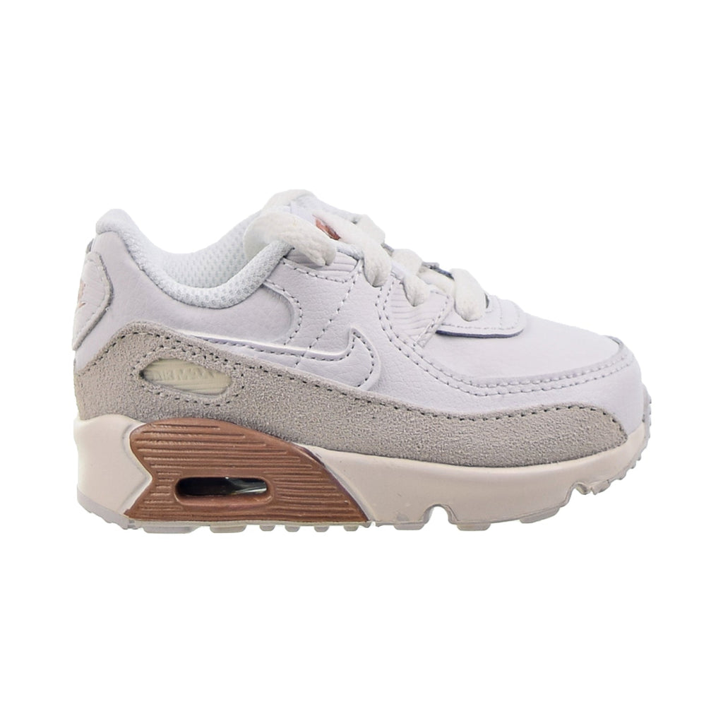 Nike Air Max 90 (TD) Toddler's Shoes White-Summit White-Metallic Red Bronze