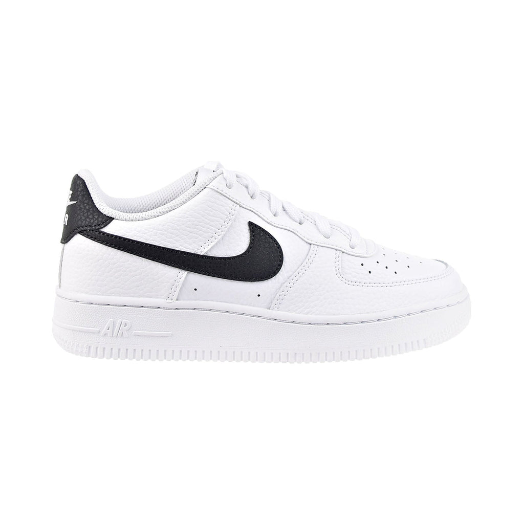 Nike Air Force 1 (GS) Big Kids' Shoes White-Black