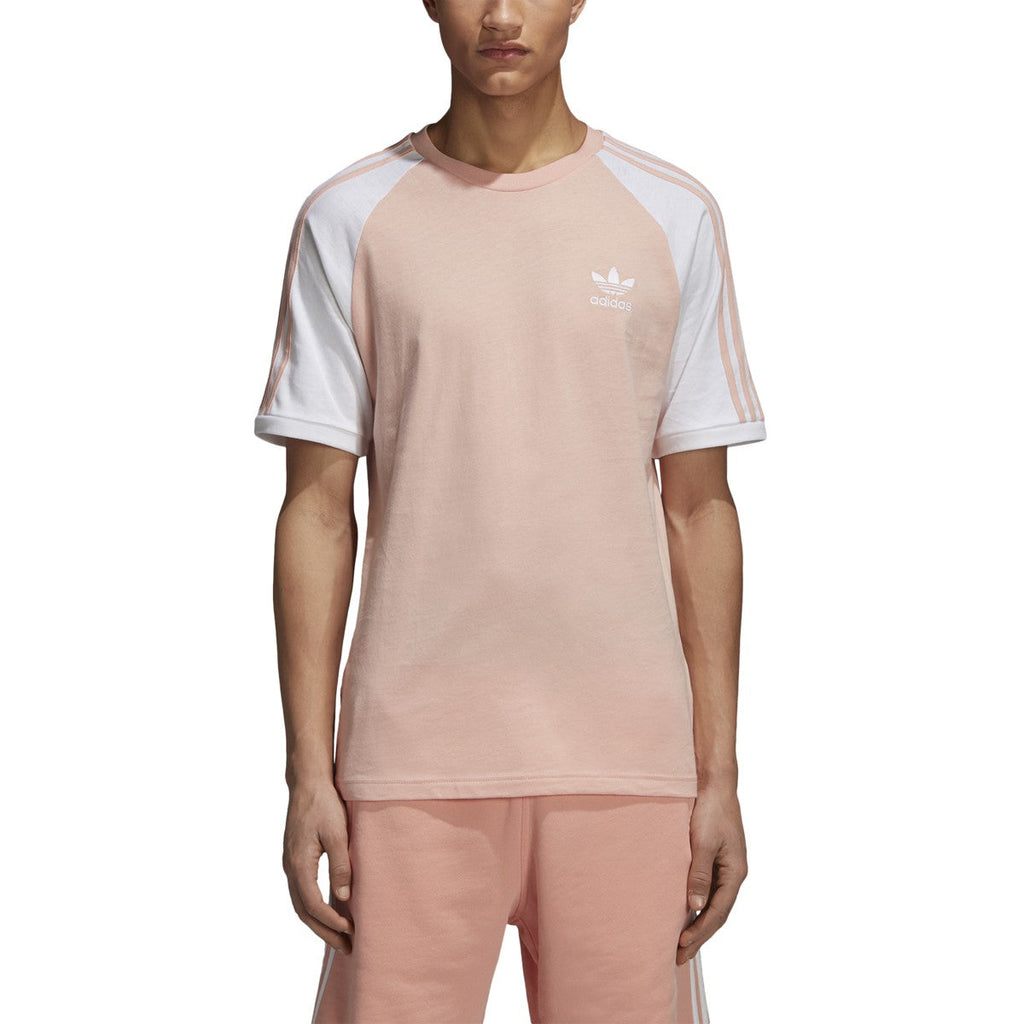 Adidas Men's Originals 3 Stripes Tee Dusk Pink