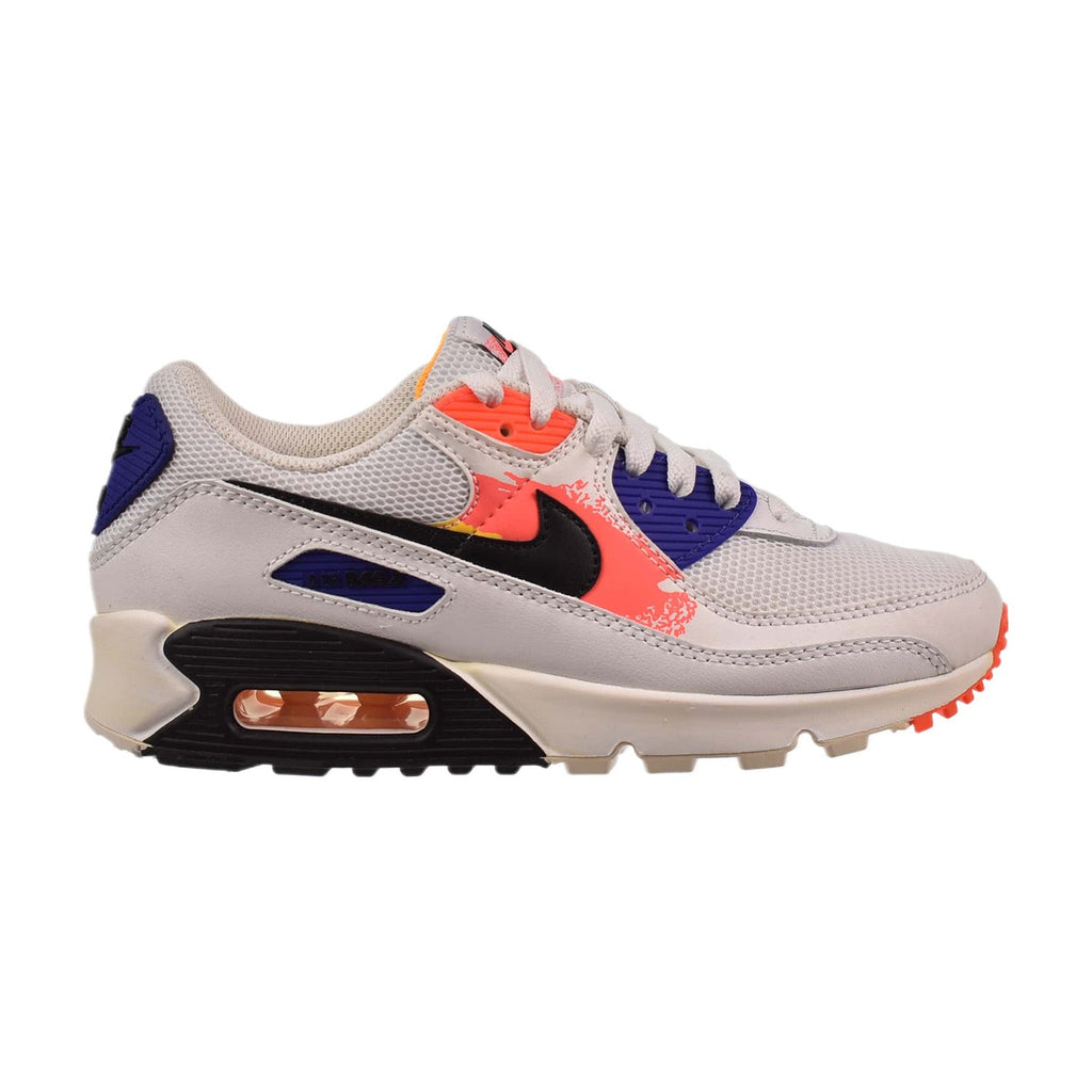 Nike Air Max 90 "Brushstroke Pack" Women's Shoes White-Black-Flash Orange