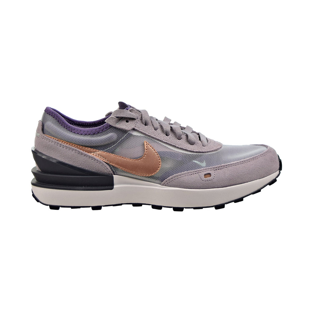 Nike Waffle One (GS) Big Kids' Shoes Summit White-Amethyst Ash-Off Noir