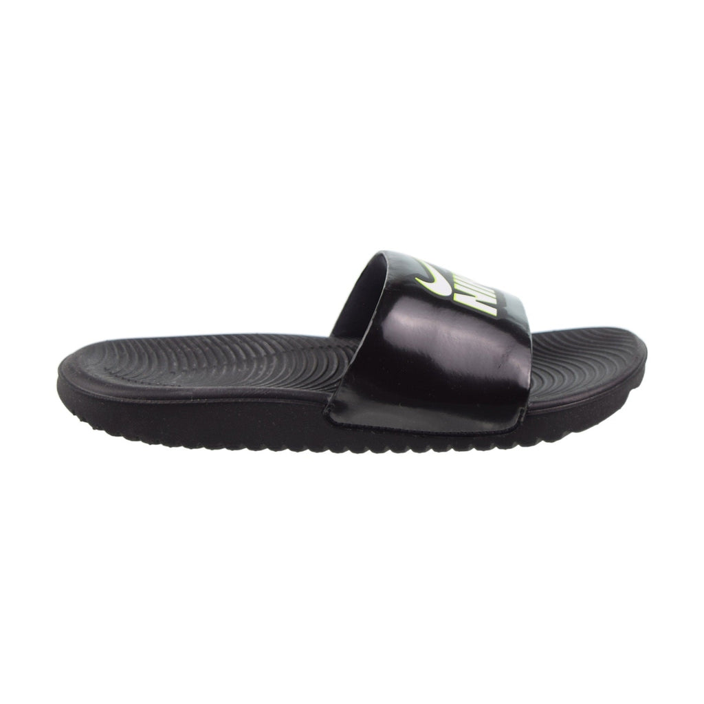 Nike Kawa Fun (PS) Little Kids' Slides Black-White