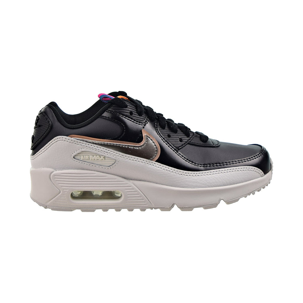 Nike Air Max 90 LTR SE (GS) Big Kids' Size Off Noir-Metallic Pewter-Black