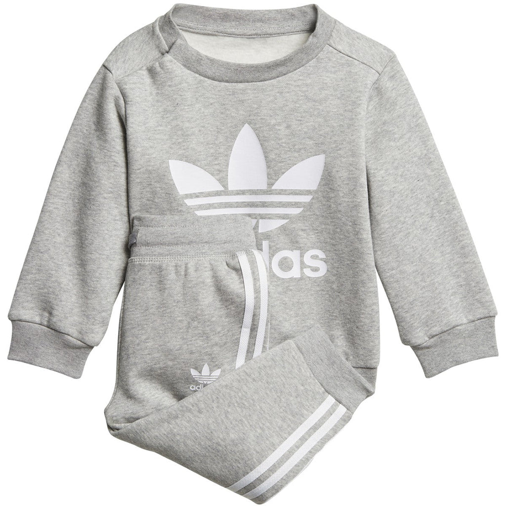 Adidas Trefoil Crew Track Suit Grey dl8637 (Size 6M)