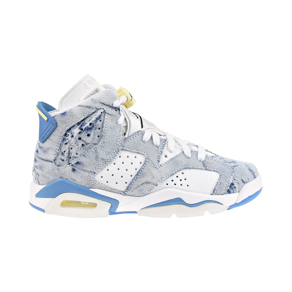 Air Jordan 6 Retro (GS) Big Kids' Shoes White/Dutch Blue/Citron Tint/Black