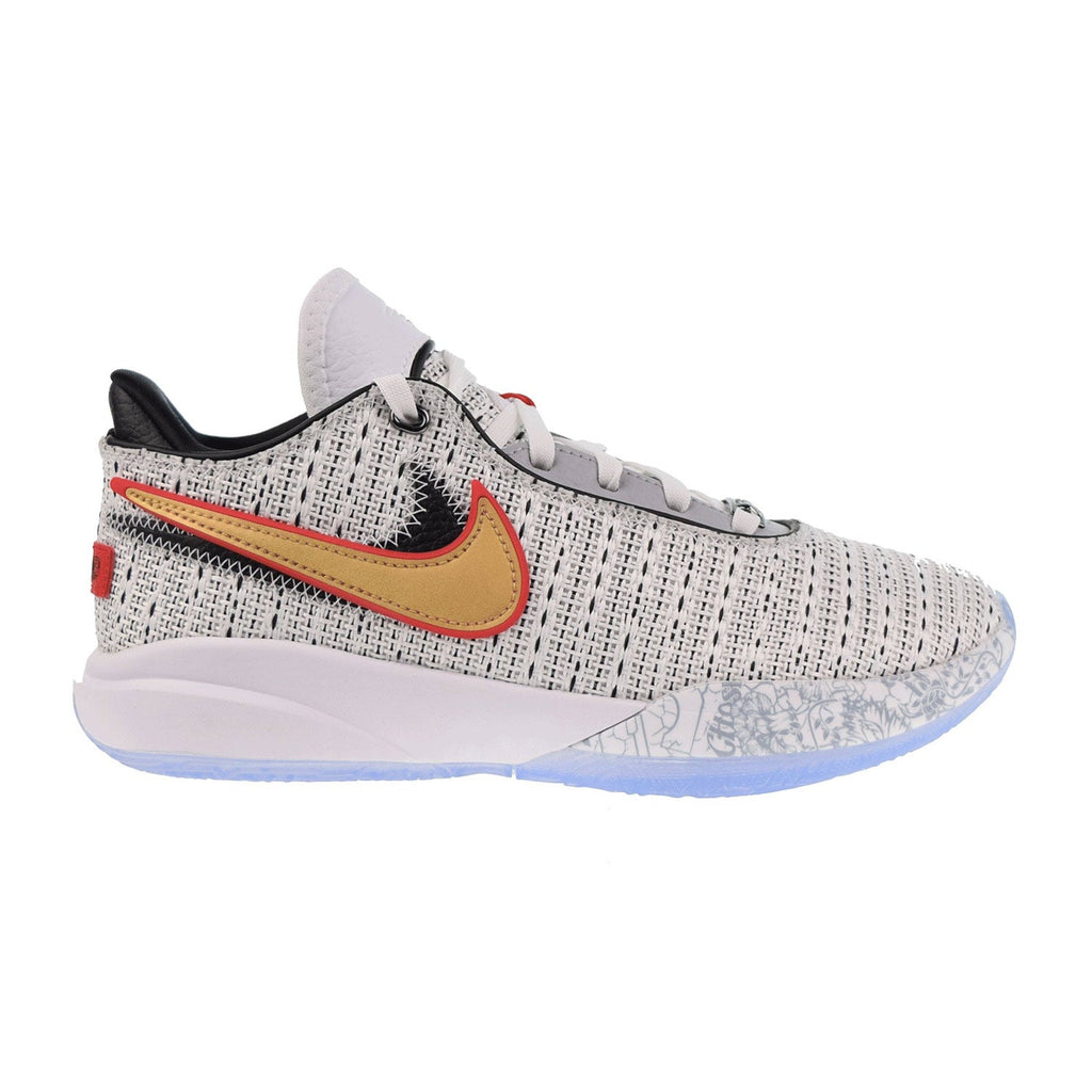 Nike LeBron XX Big Kids' Shoes White-Metallic Gold-Black