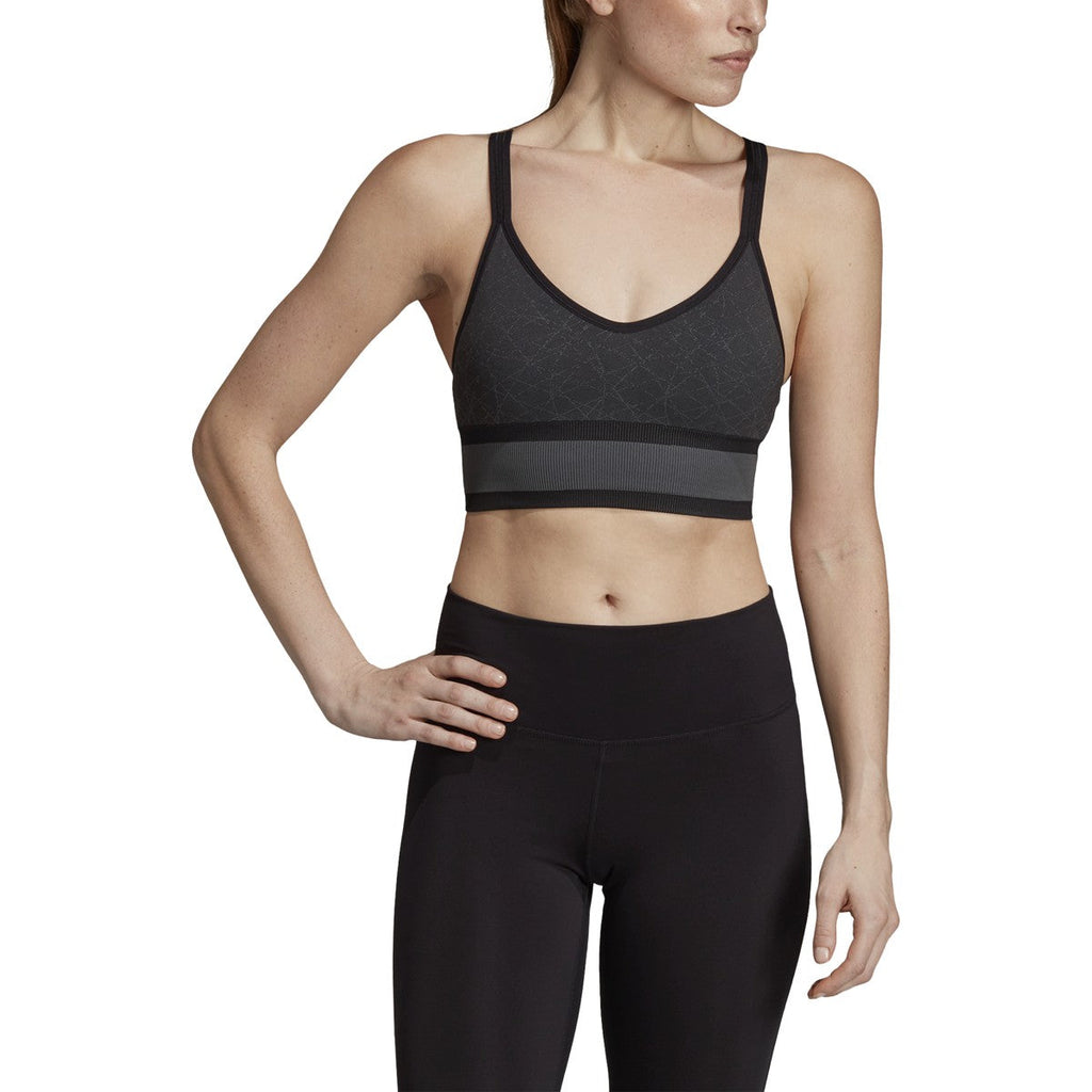 Adidas All Me Wanderlust Women's Seamless Long Bra Black/Grey Six