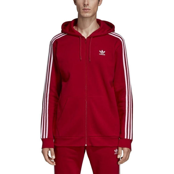 Adidas Originals 3 Stripes Men's Hoodie Red