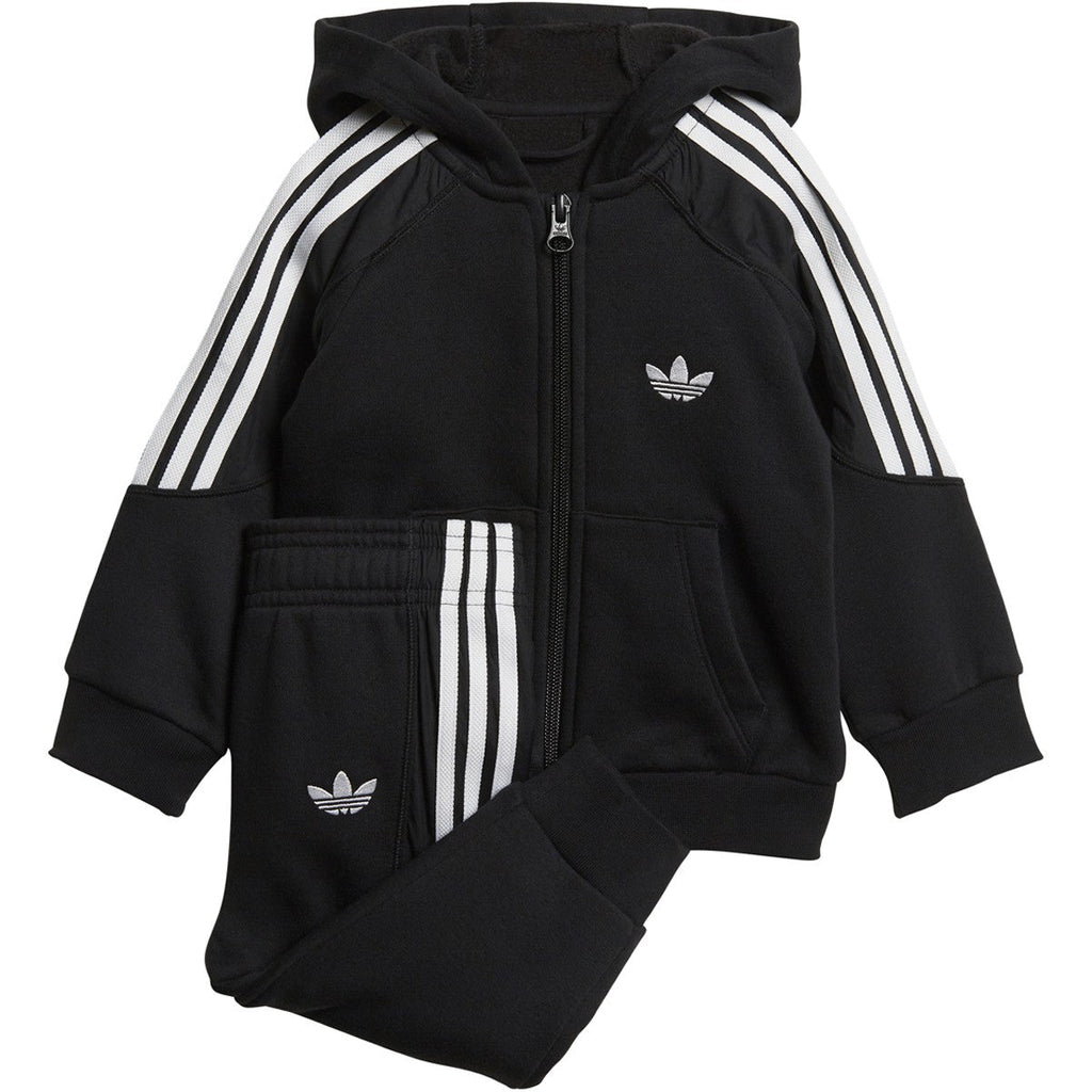 Adidas Radkin Hoodie Set Black 3M Kids Originals Warm Ups