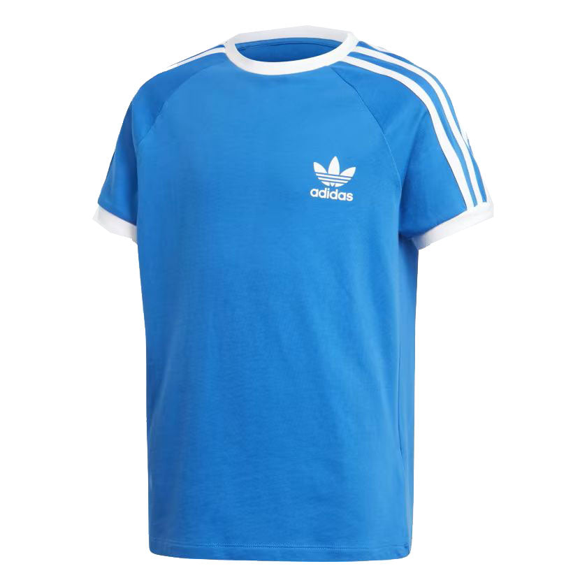 Adidas Blue 3-Stripes Kids' Tee Blue Bird-White