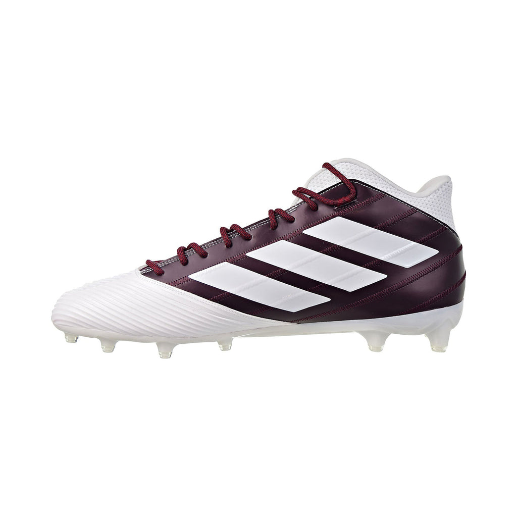 Adidas Freak Carbon Mid Cloud White Maroon Men s Football Cleat 13