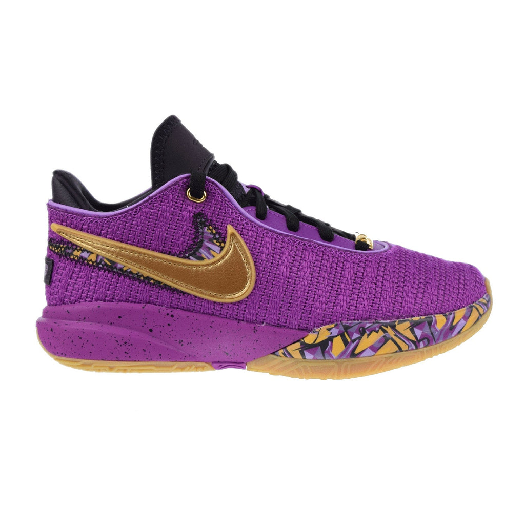 Nike Lebron XX SE (GS) Big Kids' Shoes Vivid Purple-Metallic Gold