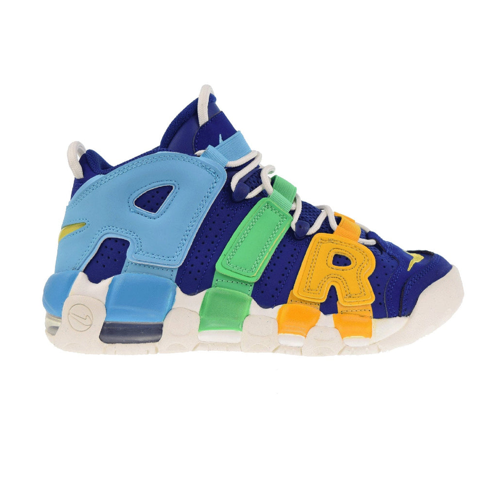 Nike Air More Uptempo (GS) Big Kids' Shoes Deep Royal Blue-Baltic Blue