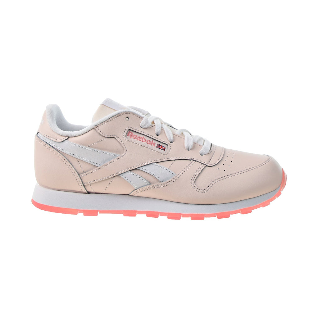 Reebok Classic Leather Big Kids' Shoes Pal Pink-White-Panton