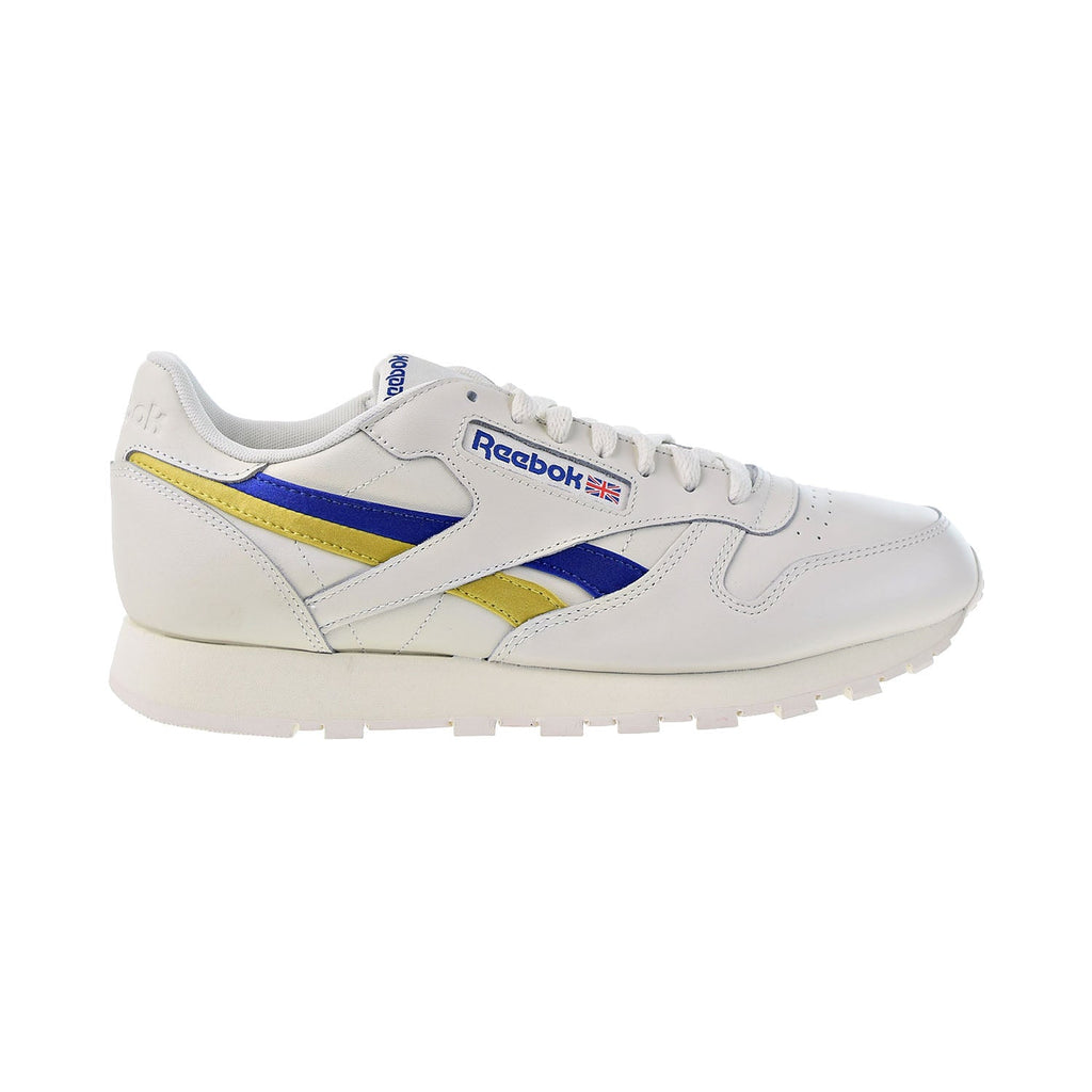 Reebok Classic Leather Men's Shoes Chalk-Deep Cobalt-Utility Yellow