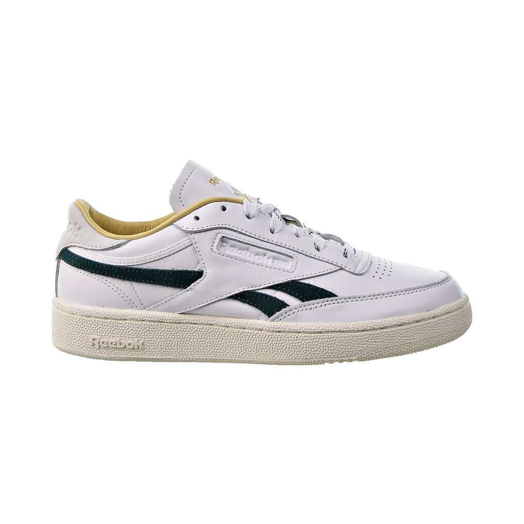 Reebok Club C Revenge Men's Shoes White-Gold Metallic-Forest Green