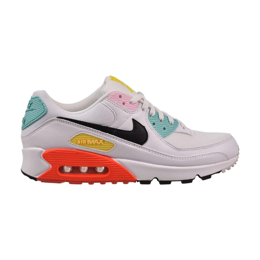 Nike Air Max 90 Women's Shoes White-Pink Foam-Bright Crimson